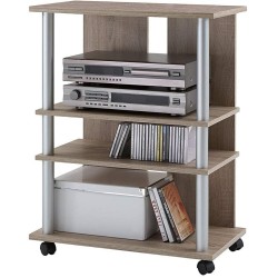 FMD TV/HiFi polica, 65x85x40 cm, dekor hrasta | Outlet BGD