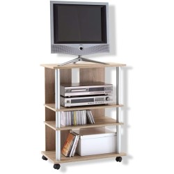 FMD TV/HiFi polica, 65x85x40 cm, dekor hrasta | Outlet BGD
