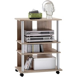 FMD TV/HiFi polica, 65x85x40 cm, dekor hrasta | Outlet BGD