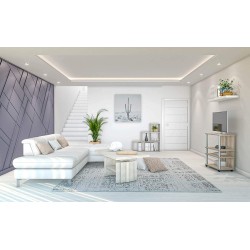 FMD TV/HiFi polica, 65x85x40 cm, dekor hrasta | Outlet BGD