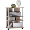 FMD TV/HiFi polica, 65x85x40 cm, dekor hrasta | Outlet BGD