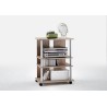 FMD TV/HiFi polica, 65x85x40 cm, dekor hrasta | Outlet BGD