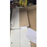 Beli FMD Verona cipelarnik sa tri preklopna odeljka i sitnim milimetarskim oštećenjima, dimenzija 58,5 x 104,5 x 17 cm