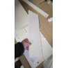 Beli FMD Verona cipelarnik sa tri preklopna odeljka i sitnim milimetarskim oštećenjima, dimenzija 58,5 x 104,5 x 17 cm