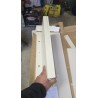 Beli FMD Verona cipelarnik sa tri preklopna odeljka i sitnim milimetarskim oštećenjima, dimenzija 58,5 x 104,5 x 17 cm