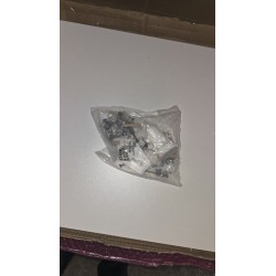FMD Furniture Checker beli konzolni sto uskog dizajna sa oštećenjima i nekompletnom fiokom