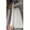 FMD Furniture Checker beli konzolni sto uskog dizajna sa oštećenjima i nekompletnom fiokom