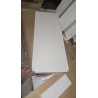 FMD Furniture Checker beli konzolni sto uskog dizajna sa oštećenjima i nekompletnom fiokom