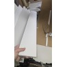 FMD Furniture Checker beli bočni sto sa fiokom, uskog dizajna, sa oštećenjima prikazanim na slikama uživo