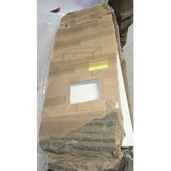 FMD Furniture Checker beli bočni sto sa fiokom, uskog dizajna, sa oštećenjima prikazanim na slikama uživo