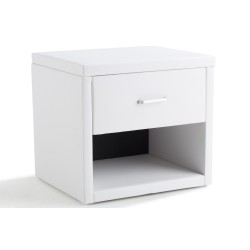 SoLiving Uzzy noćni stočić, bela | Outlet BGD
