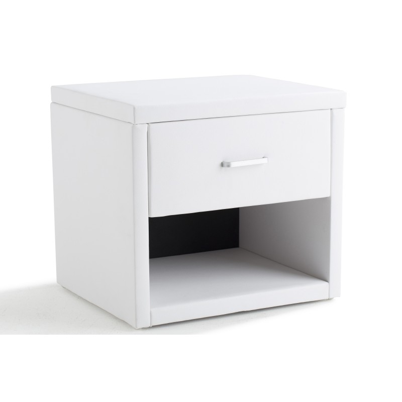 SoLiving Uzzy noćni stočić, bela | Outlet BGD