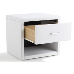 SoLiving Uzzy noćni stočić, bela | Outlet BGD