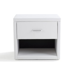 SoLiving Uzzy noćni stočić, bela | Outlet BGD