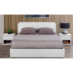 SoLiving Uzzy noćni stočić, bela | Outlet BGD