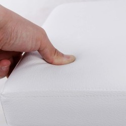 Songmics sklopivi tabure sa prostorom za odlaganje, bela | Outlet BGD