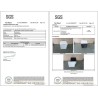Songmics sklopivi tabure sa prostorom za odlaganje, bela | Outlet BGD