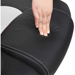 Songmics crno-bela ergonomska kancelarijska stolica