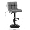 Songmics set od 2 barske stolice podesive visine, industrijski | Outlet BGD