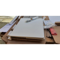 Noćni stočić SKOP II, bela, 50x48x42cm | Outlet BGD