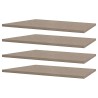 SKOP set od 4 police za garderober, 43x2.2x50 cm, bež | Outlet BGD