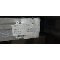 SKOP set od 4 police za garderober, 43x2.2x50 cm, bež | Outlet BGD