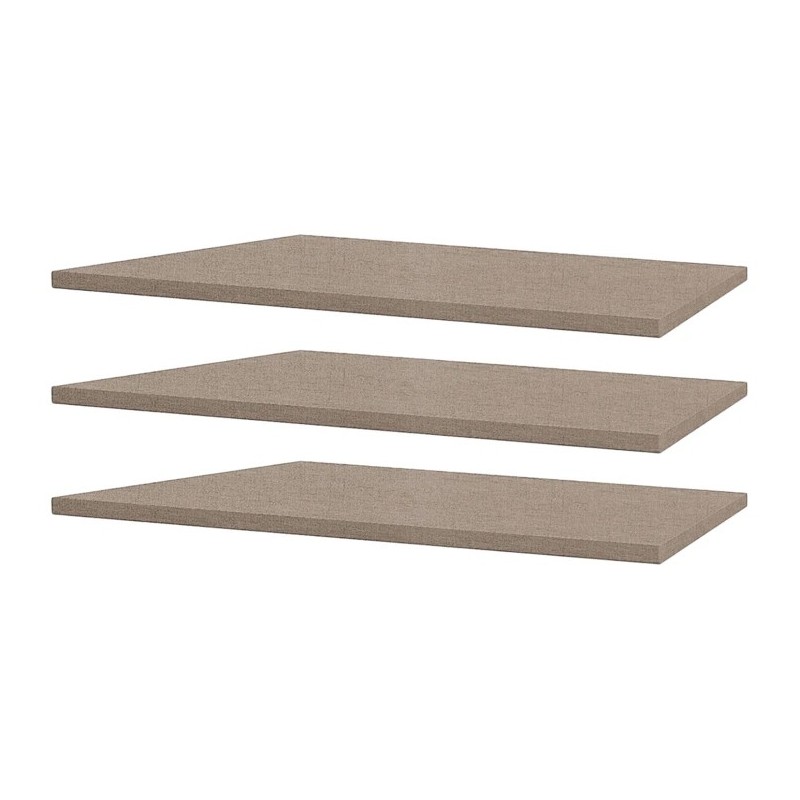 SKOP set od 3 police za garderober, 88x2.2x50 cm, bež | Outlet BGD