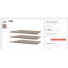 SKOP set od 3 police za garderober, 43x2.2x54 cm, bež | Outlet BGD