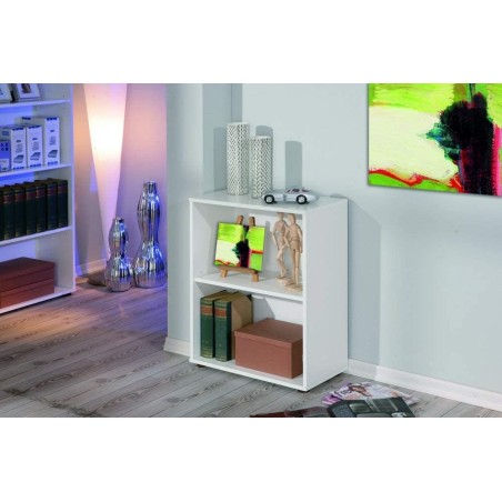 Interlink polica, 2 nivoa, bela, 60x75x30 cm | Outlet BGD