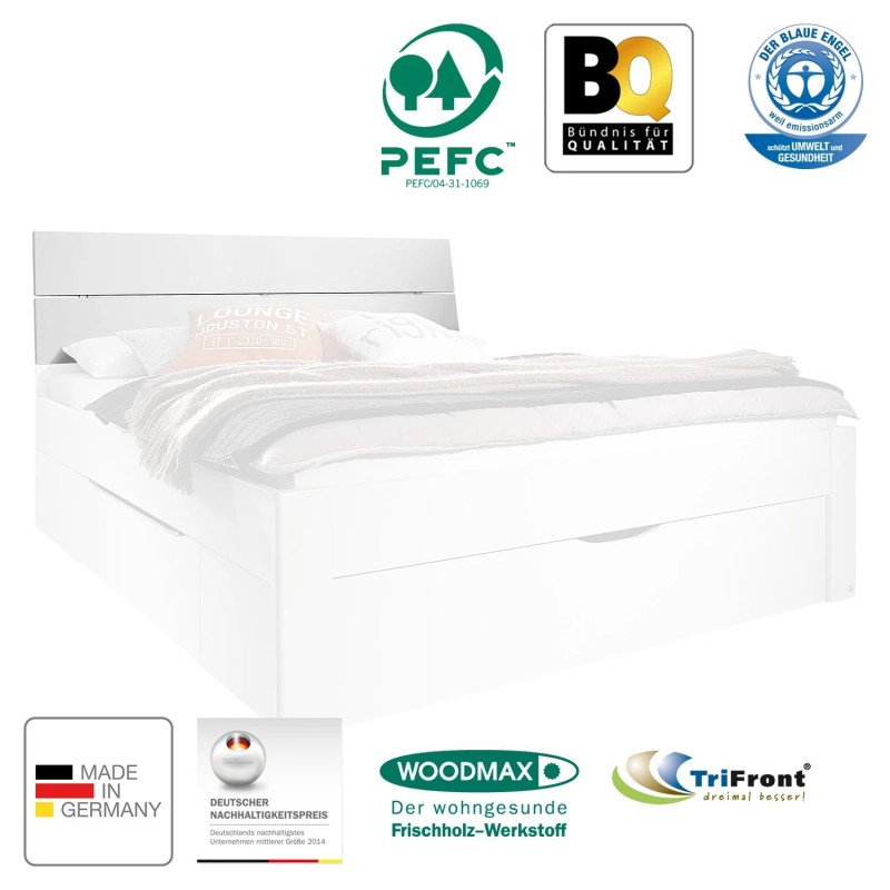 Rauch Scala II uzglavlje kreveta, alpsko bela, širina 185 cm | Outlet BGD