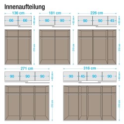 Rauch polica 88x1.6x48 cm za garderober dubine 62 cm | Outlet BGD