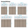 Rauch set od 5 polica 88cm za garderober/orman, dubine 57 - 62 cm | Outlet BGD