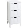 Haku Mobel komodica, bela, drvo masiv/MDF, 30 x 30 x 64 cm | Outlet BGD