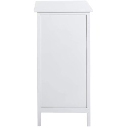 Haku Mobel komodica, bela, drvo masiv/MDF, 30 x 30 x 64 cm | Outlet BGD