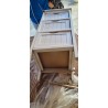 Haku Mobel komodica, bela, drvo masiv/MDF, 30 x 30 x 64 cm | Outlet BGD