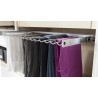 Express Mobel aluminijumski izvlačivi nosač pantalona sa 16 vešalica za ormar