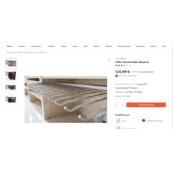Express Mobel aluminijumski izvlačivi nosač pantalona sa 16 vešalica za ormar