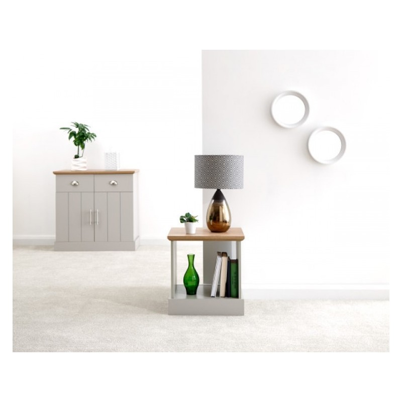GFW Kendal stočić za lampu, siva, 45 x 38.5 x 46.5 cm | Outlet BGD