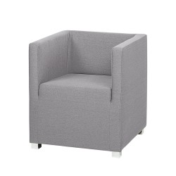 Fotelja Carmen, tkanina, siva, 63 x 70.5 x 64 cm | Outlet BGD