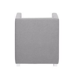 Fotelja Carmen, tkanina, siva, 63 x 70.5 x 64 cm | Outlet BGD
