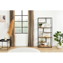 Lifa Living Saint - Tropez otvorena polica, crna/prirodna | Outlet BGD
