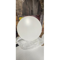 Kare Schickeria bela okrugla ploča stola od lakiranog MDF-a, prečnik 110 cm