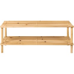 Home Vida polica za cipele, 2 nivoa, kedar, 30x74x26 cm | Outlet BGD