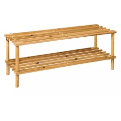 Home Vida polica za cipele, 2 nivoa, kedar, 30x74x26 cm | Outlet BGD