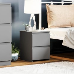 Vida Designs Denver noćni stočić, 40x29.5x29.5 cm, siva | Outlet BGD