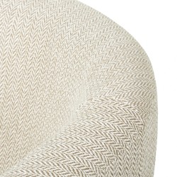 Morteens Ida II fotelja, tkanina/beli jasen, bež, 73x73x69cm | Outlet BGD
