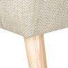 Morteens Ida II fotelja, tkanina/beli jasen, bež, 73x73x69cm | Outlet BGD