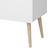 Gaia sanduk, bela, MDF/hrast, 80x50x35 cm | Outlet BGD