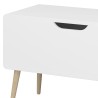 Gaia sanduk, bela, MDF/hrast, 80x50x35 cm | Outlet BGD