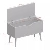 Gaia sanduk, bela, MDF/hrast, 80x50x35 cm | Outlet BGD